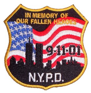 NYPD 9-11 patriotic patch