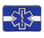 Blue star of life EMT patch