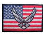 patriotic air force wings patch